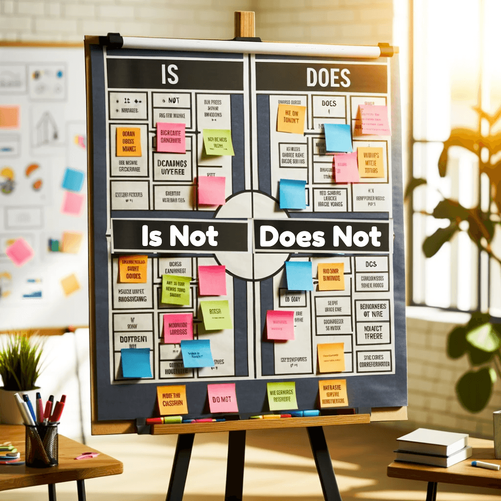 Is – Is not – Does – Does not Is – Is not – Does – Does not